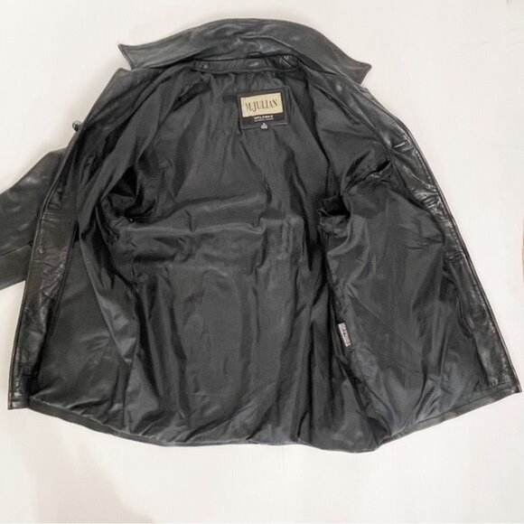 Wilson’s Leather M.Julian Black Leather Jacket Large - Picture 6 of 9